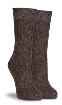 Unisex Yün Çorap Kışlık Kahverengi Renk Socks Concept
