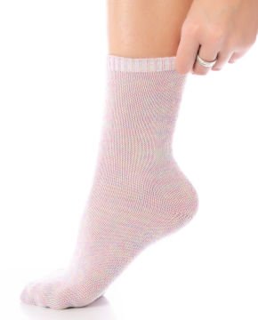 Muline Soket Çorap Toz Pembe Lona