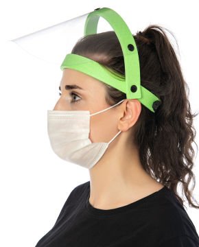 Yüz Siperliği 3lü Paket Yeşil Renk