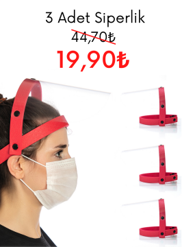 Koruyucu Siperlik 3lü Paket Kırmızı Renk