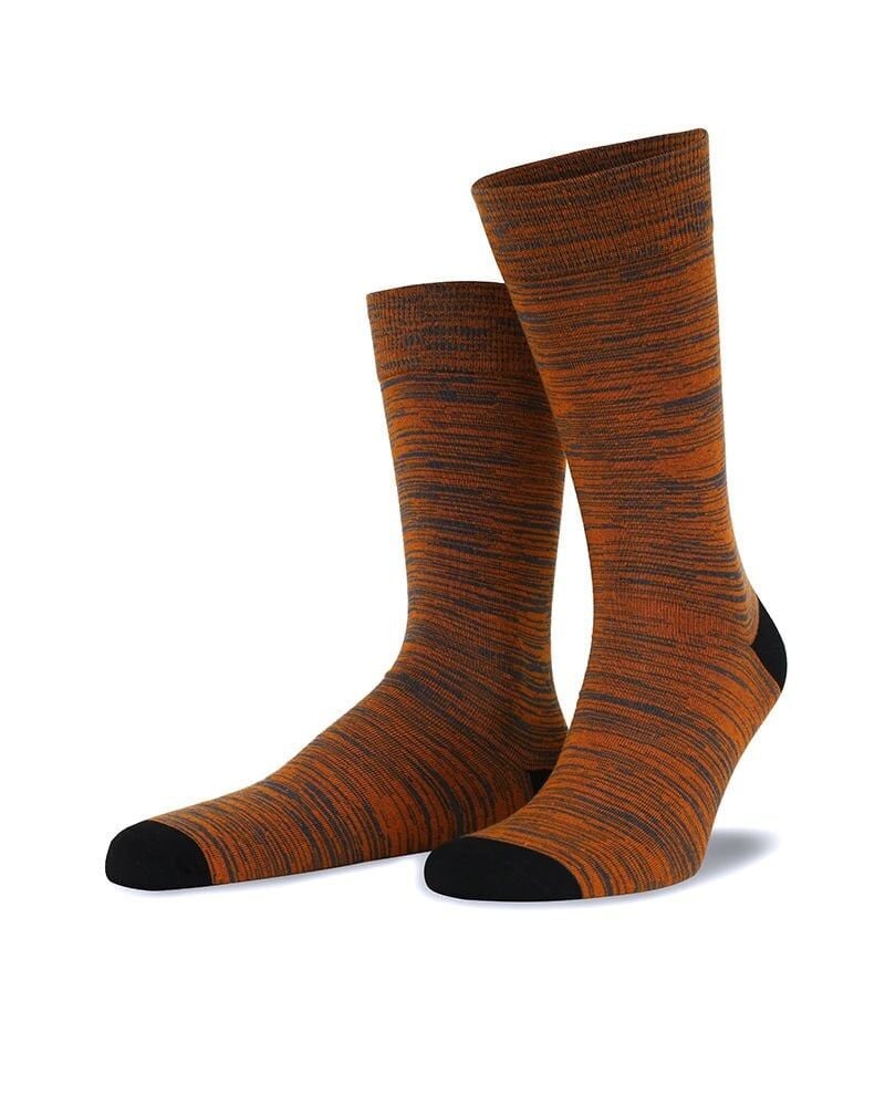 Kiremit  Renkli Bambu Erkek Soket Çorap Andey