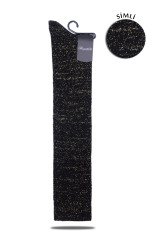 Siyah Simli Dizüstü Çorap Elsa SİYAH - TEK BEDEN