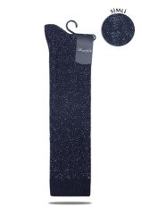 Örgü Desenli Simli Dizüstü Çorap Antrasit Jenna ANTRASİT - TEK BEDEN