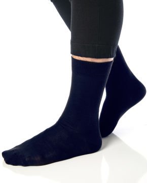Lacivert Exclusive Bambu Çorap Yazlık İnce