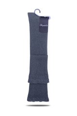 Delikli Uzun Diz Üstü Çorap Antrasit Galina ANTRASİT - TEK BEDEN