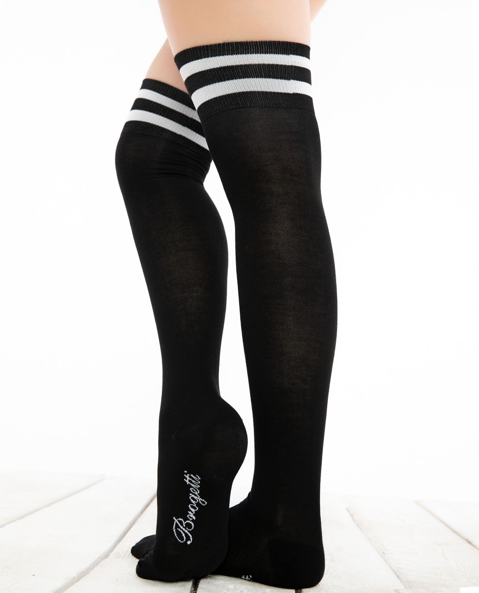 Çizgi Detaylı Dizüstü Çoraplar 3'lü Ekonomik Paket