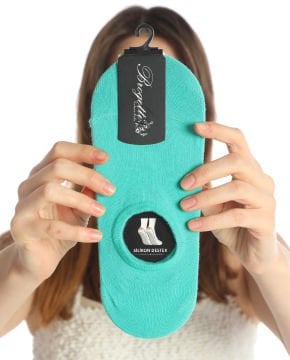 Yeşil Renk Bayan Babet Çorap