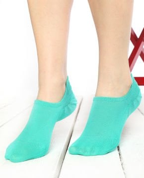 Yeşil Renk Bayan Babet Çorap