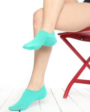 Yeşil Renk Bayan Babet Çorap