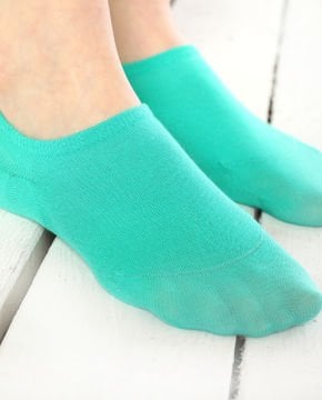 Yeşil Renk Bayan Babet Çorap