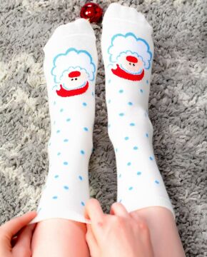 6lı Ekonomik Paket Noel Baba Desenli Soket Çorap PKT58