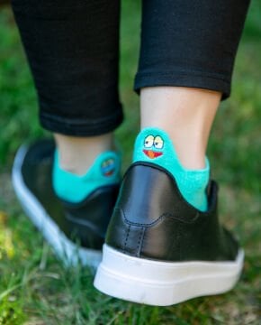 Betty Ukala Yüz İfadesi Nakışlı Emojili Çorap