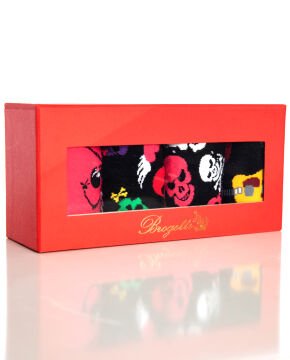 4lü Paket İskelet ve Gitar Desenli Erkek Soket Çoraplar