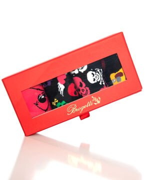 4lü Paket İskelet ve Gitar Desenli Erkek Soket Çoraplar