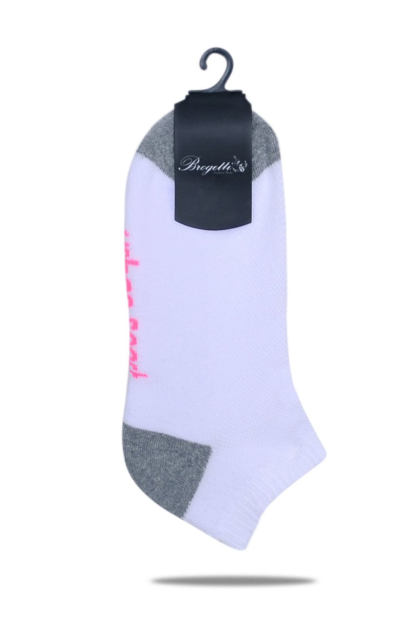 Beyaz Kadın Spor Çorabı Andrea Beyaz - TEK BEDEN