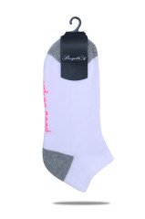 Beyaz Kadın Spor Çorabı Andrea Beyaz - TEK BEDEN