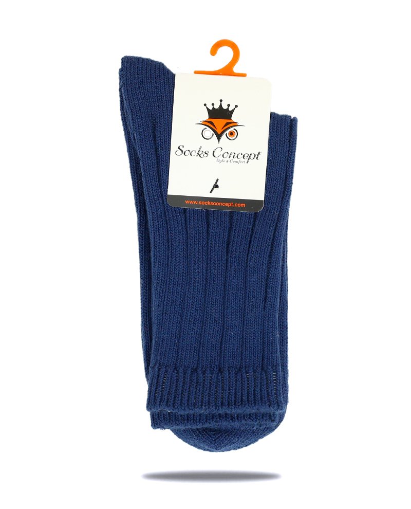 Lacivert Kalın Çizgi Detaylı Kışlık Çorap LACİVERT - 35/39