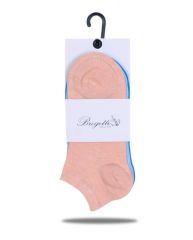 3'lü Sneakers Renkli Kadın Çorabı Kısa Soket RENKLİ