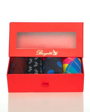 4lü Paket Renkli Erkek Soket Çoraplar