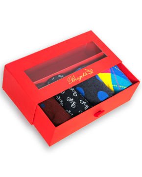 4lü Paket Renkli Erkek Soket Çoraplar