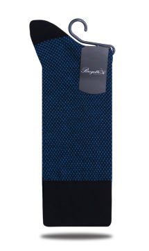 Danton Exclusive Mavi Nokta Desen Soket Çorap