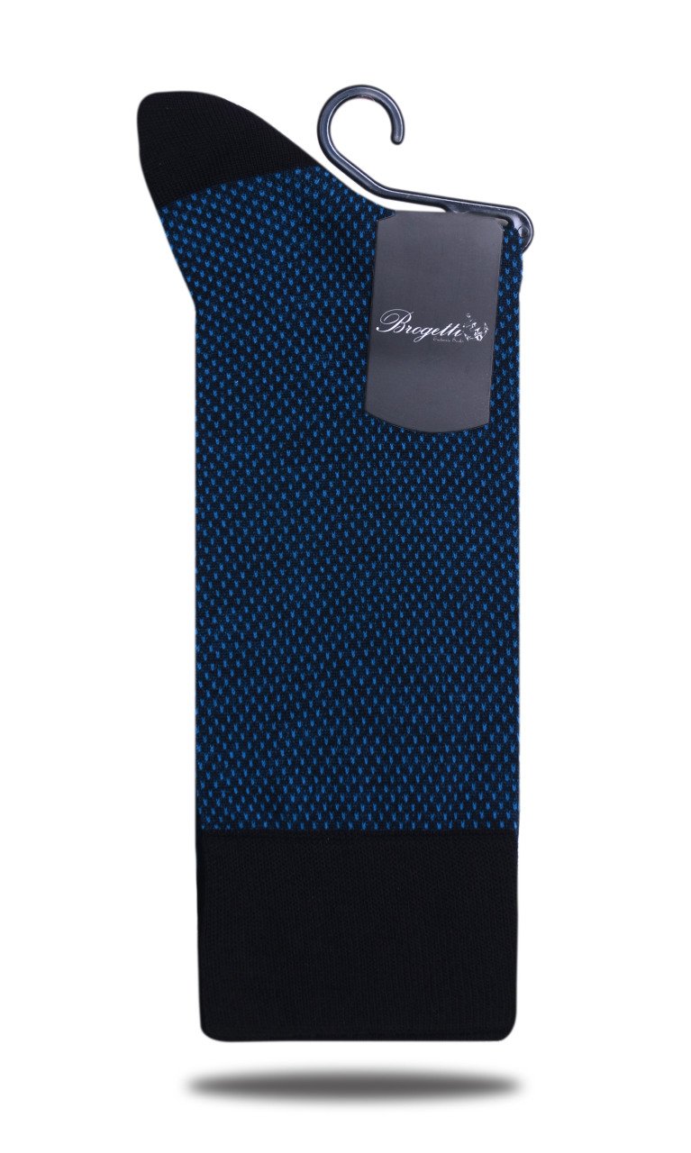 Danton Exclusive Mavi Nokta Desen Soket Çorap MAVİ - 42/44