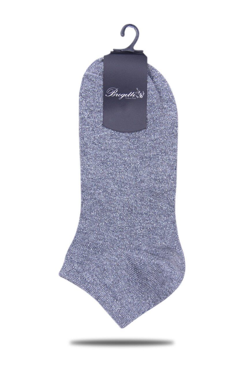 Koyu Gri Simli  Çorap Ella GÜMÜŞ - 35/39