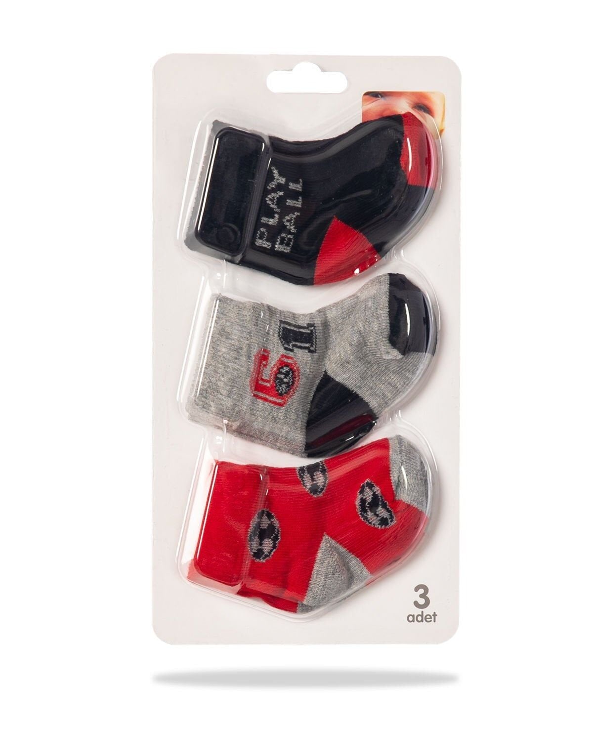 Erkek Bebek Çorap 3lü Avantaj Paket