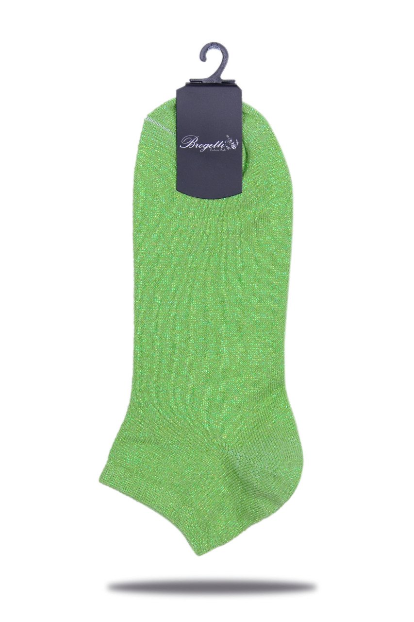 Fıstık Yeşili  Simli  Çorap Ella AÇIK YEŞİL - 35/39