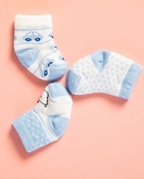 Desenli Erkek Bebek Çorabı 3lü Paket