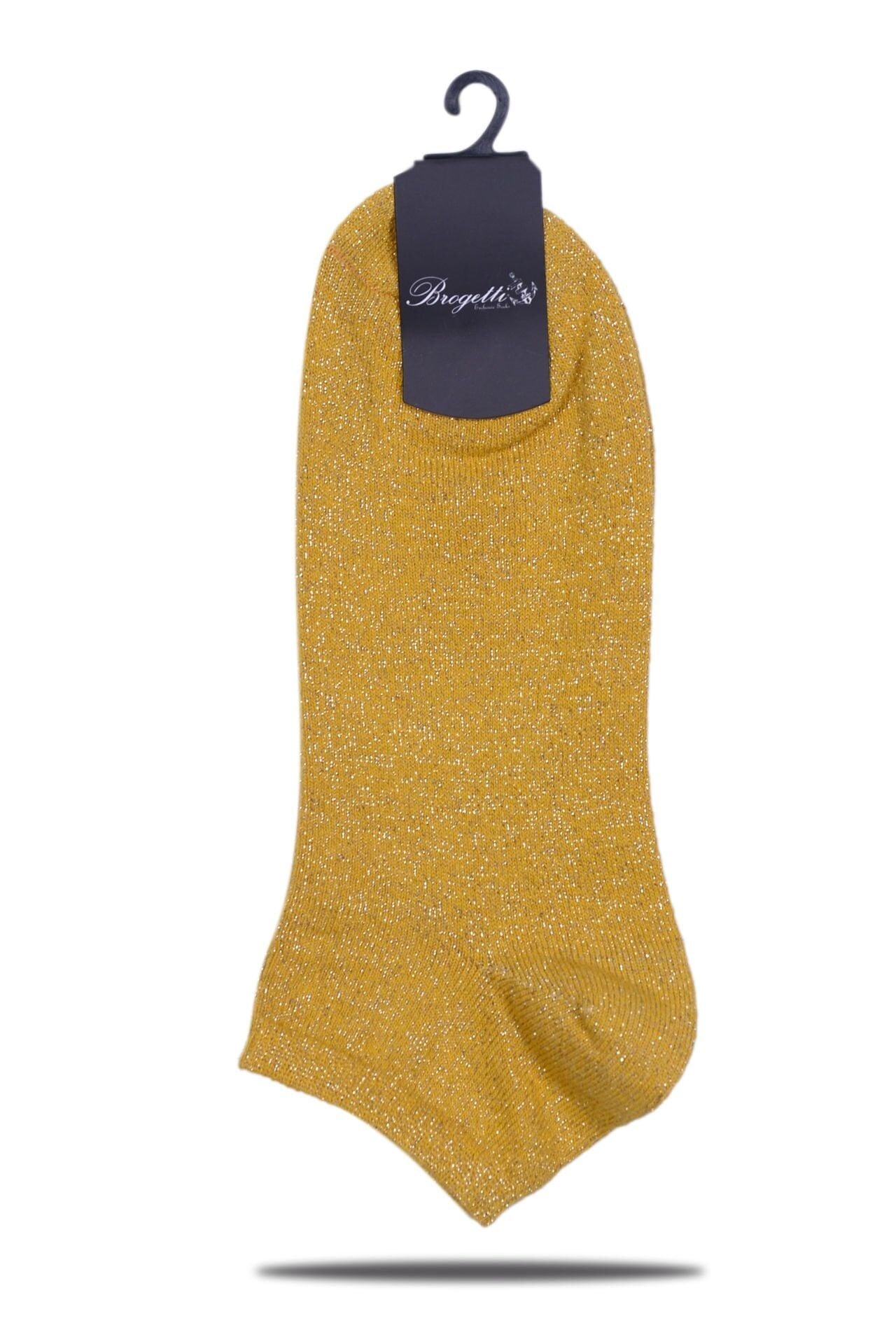 Sarı Simli  Çorap Ella