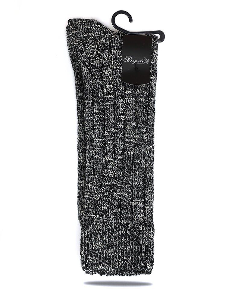 Siyah-Beyaz Muline Kışlık Yün Soket Çorap RENKLİ - TEK BEDEN