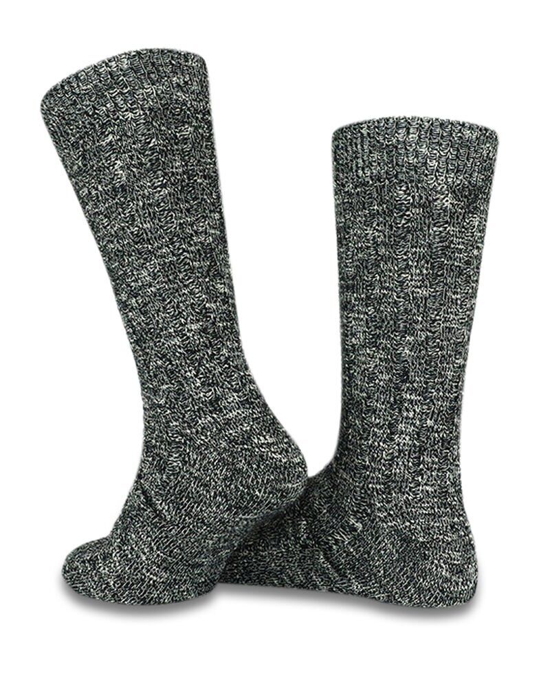 Siyah-Beyaz Muline Kışlık Yün Soket Çorap RENKLİ - TEK BEDEN