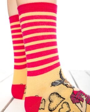 Ceylan Kafası Desenli Kadın Soket Çorap