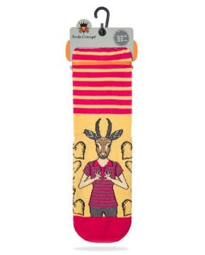 Ceylan Kafası Desenli Kadın Soket Çorap