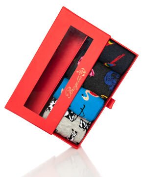 4lü Paket Çeşitli Hayvan Desenli Erkek Soket Çoraplar