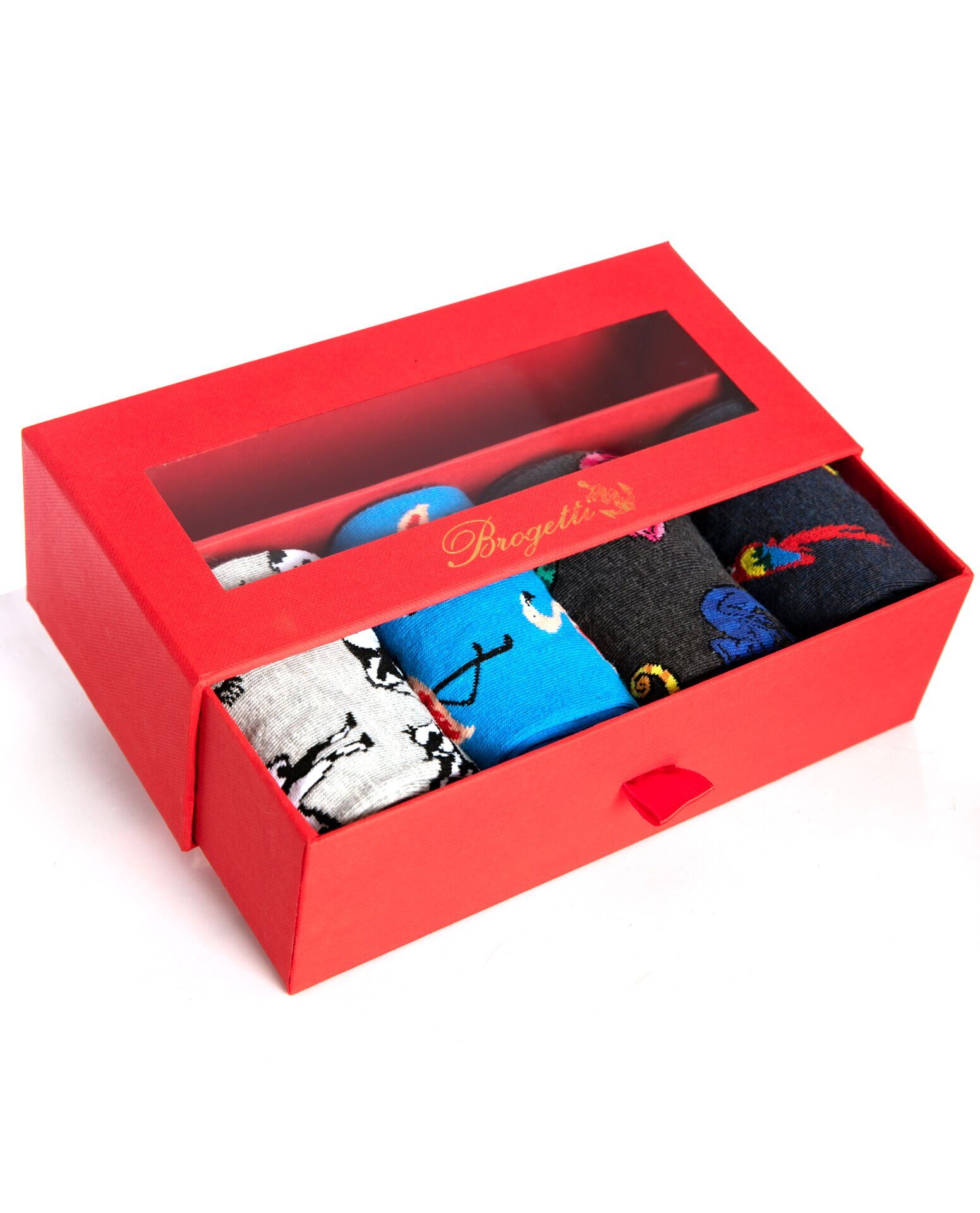 4lü Paket Çeşitli Hayvan Desenli Erkek Soket Çoraplar