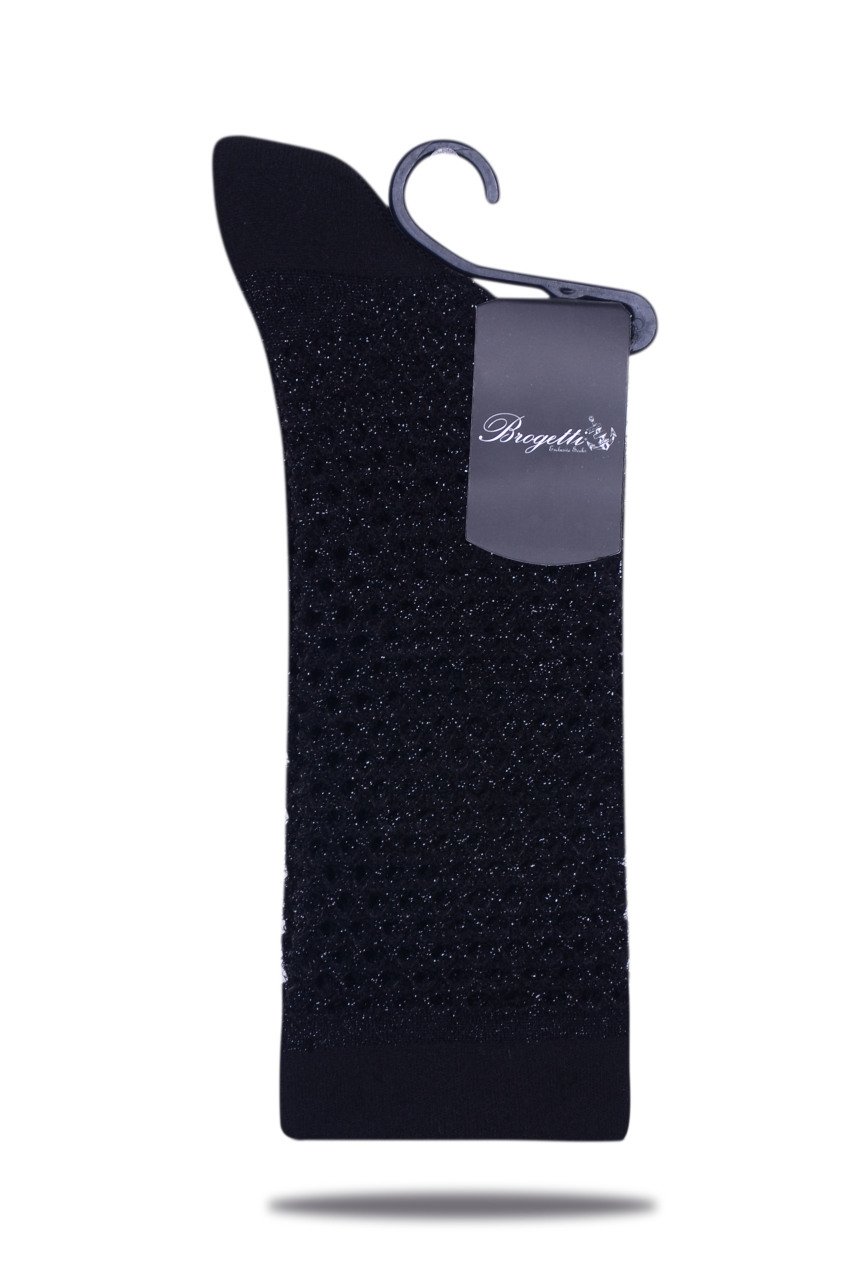 Siyah Simli File Soket Çorap SİYAH - 35/39