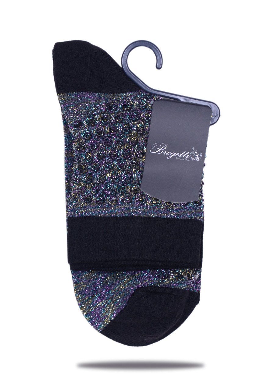 Gri Renkli Simli File Soket Çorap ANTRASİT - 35/39