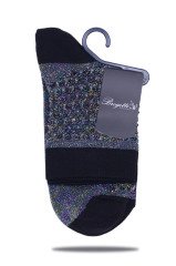 Gri Renkli Simli File Soket Çorap ANTRASİT - 35/39