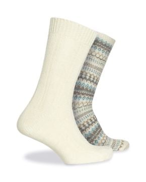 2'li Paket Yün Erkek Kışlık Çorap