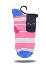 Pembe Çizgi Detaylı Soket Çorap RENKLİ - 35/39