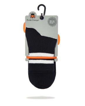 Erkek Spor Çorap 6lı Avantaj Paket Siyah Renk
