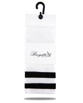 Bambu Dizüstü Çorap Çizgili Beyaz Renk Diana