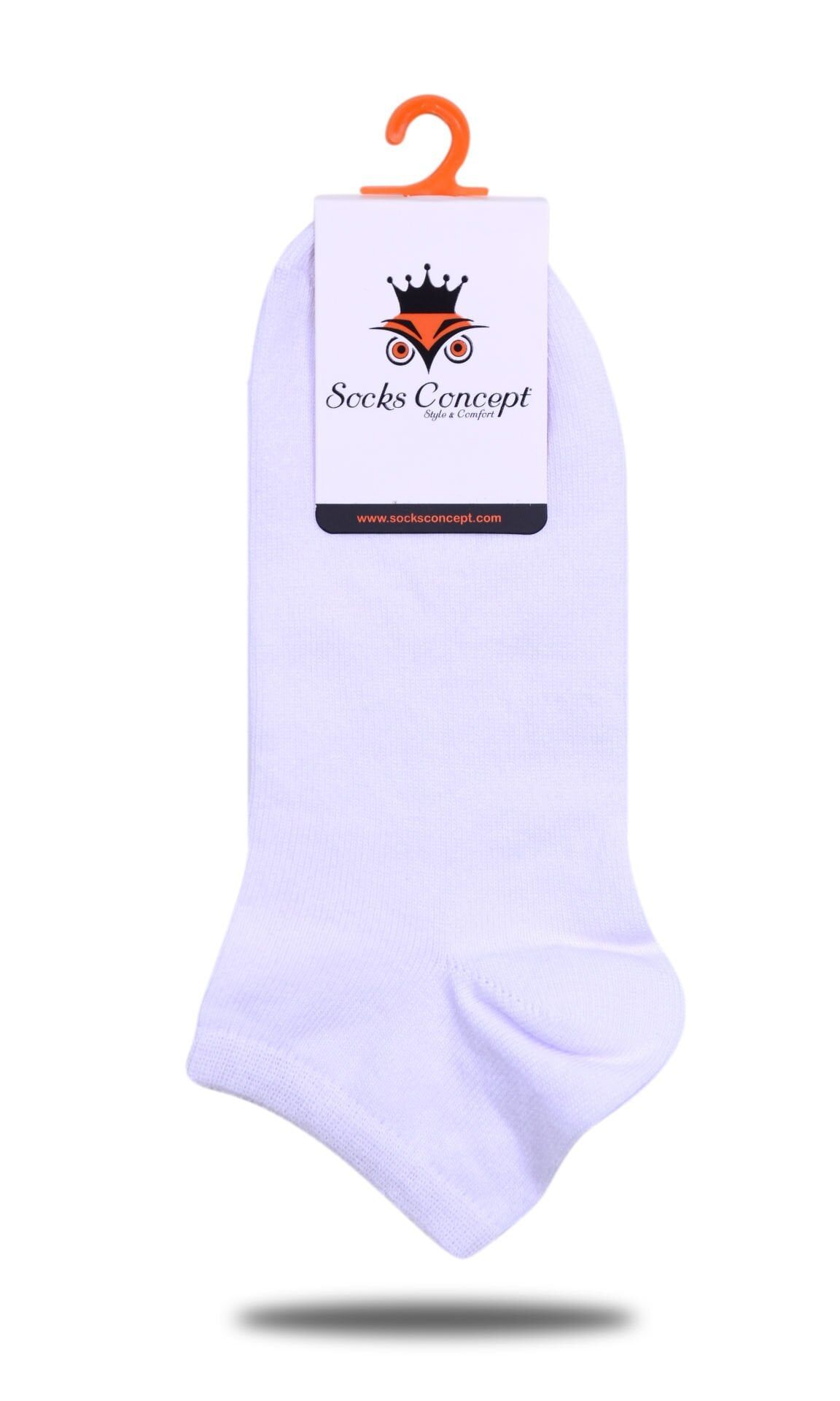 Beyaz Renk Kısa Soket Çorap