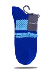 Saks File Mavi Simli Soket Çorap Ansel SAKS MAVİ - 35/39