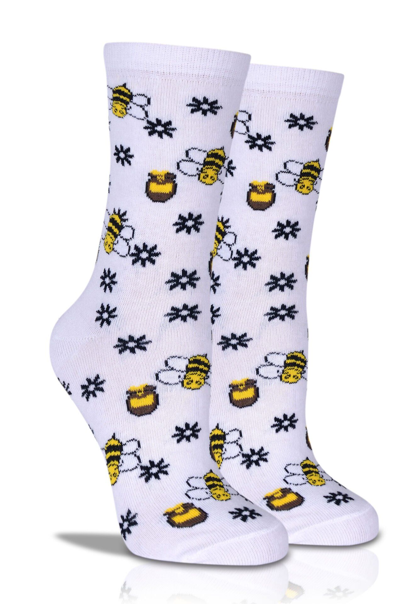 Arı Desenli Soket Çorap