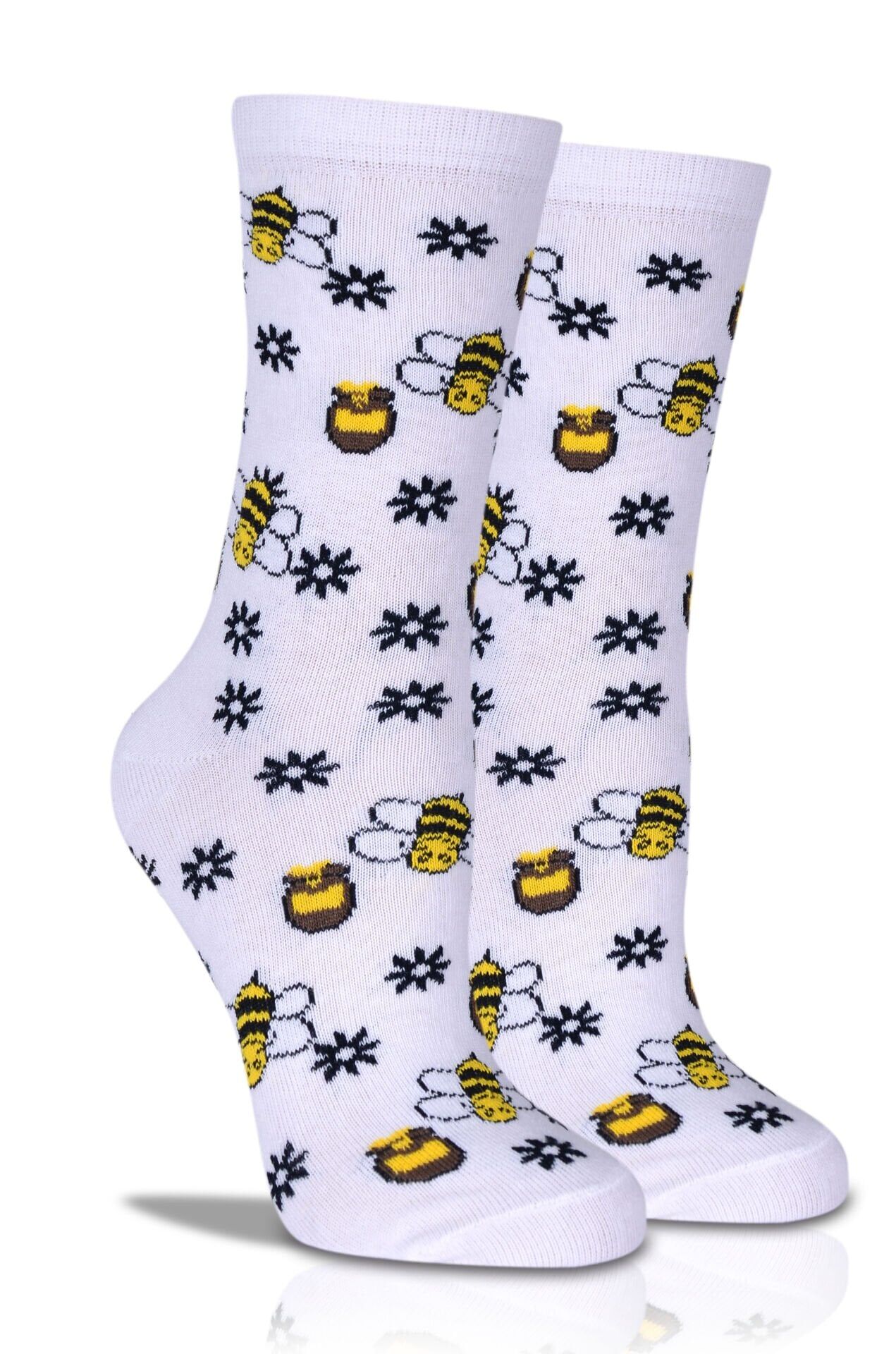 Arı Desenli Soket Çorap