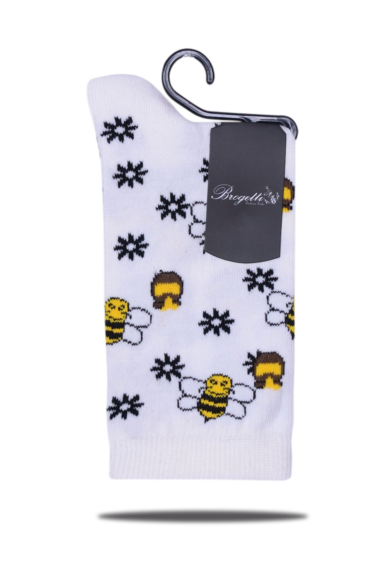 Arı Desenli Soket Çorap