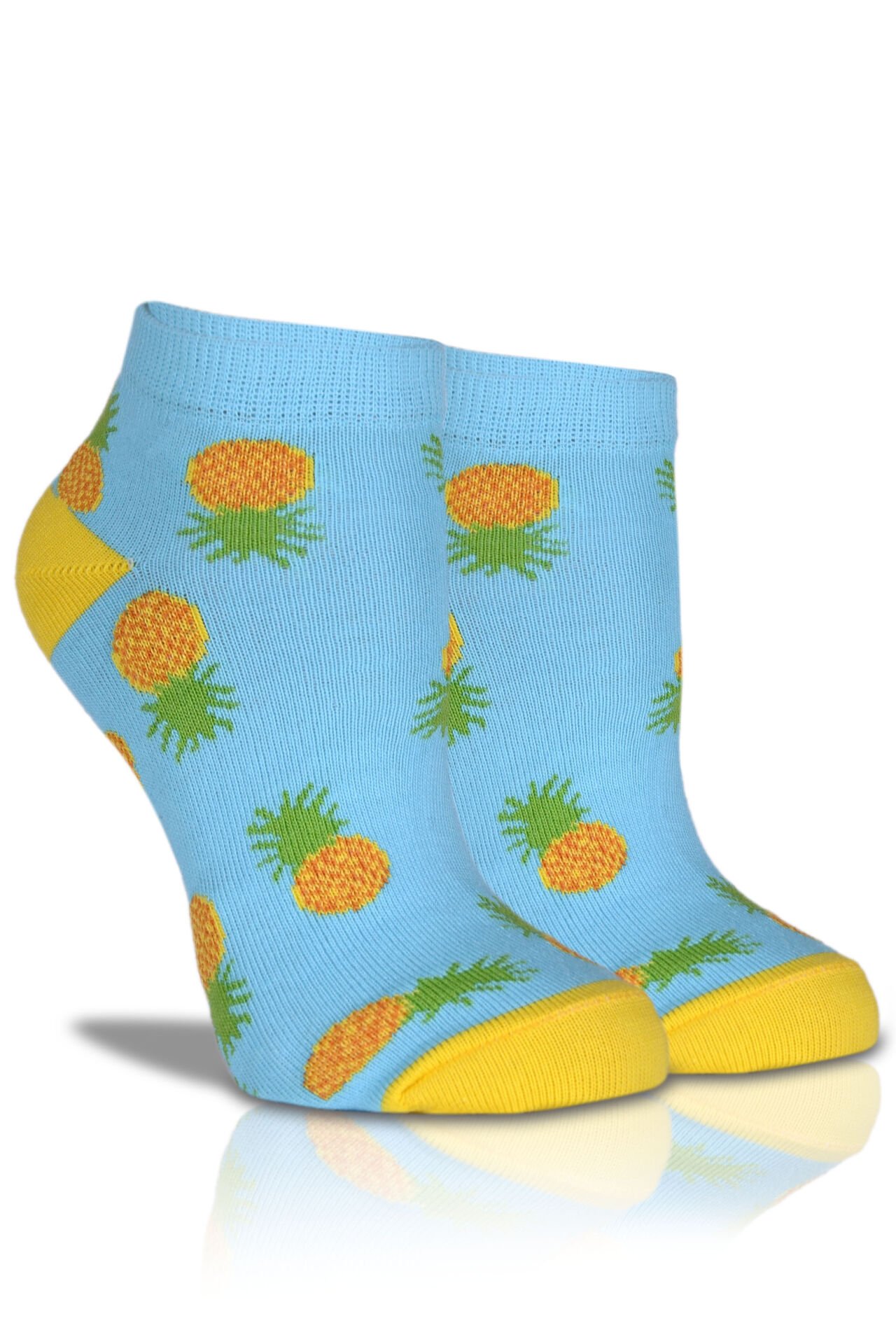 Ananas Desenli Soket Çorap